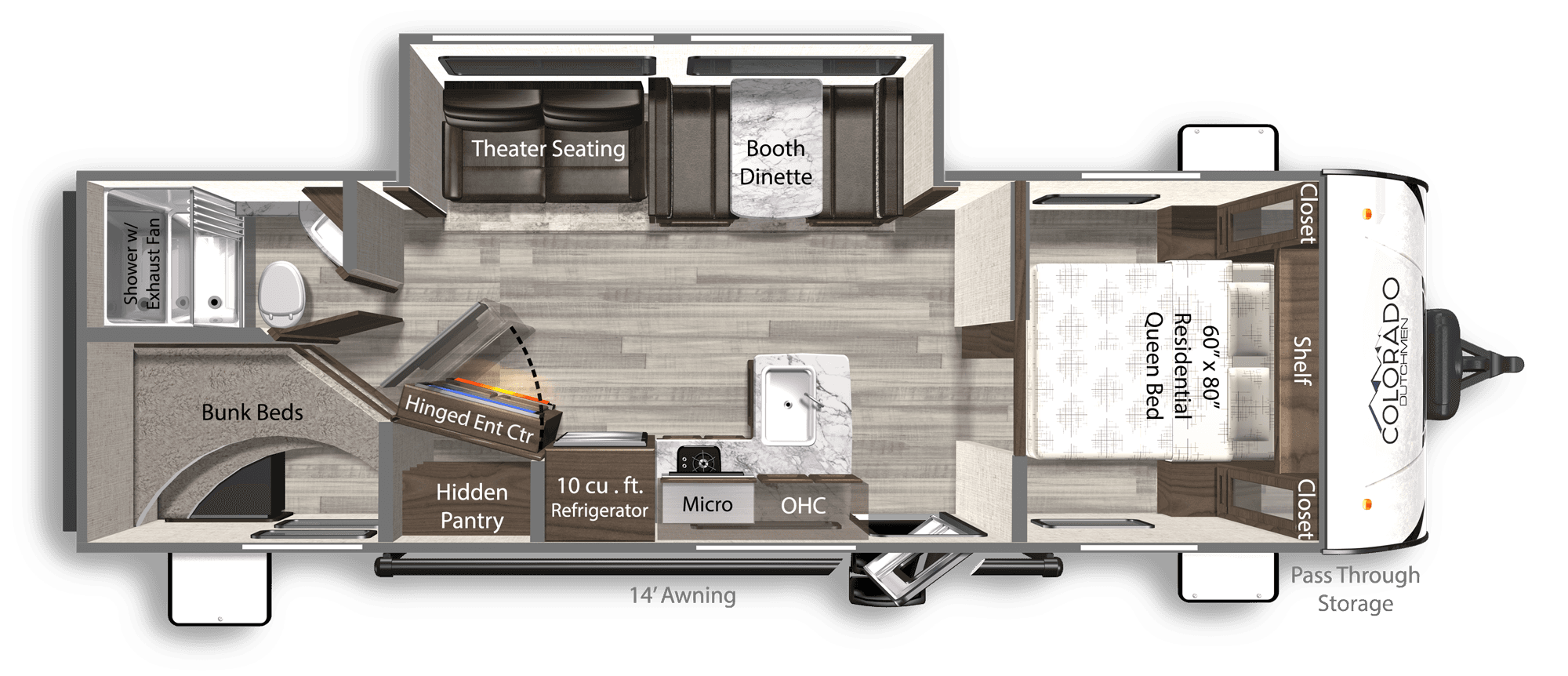 270BHC Floorplan 