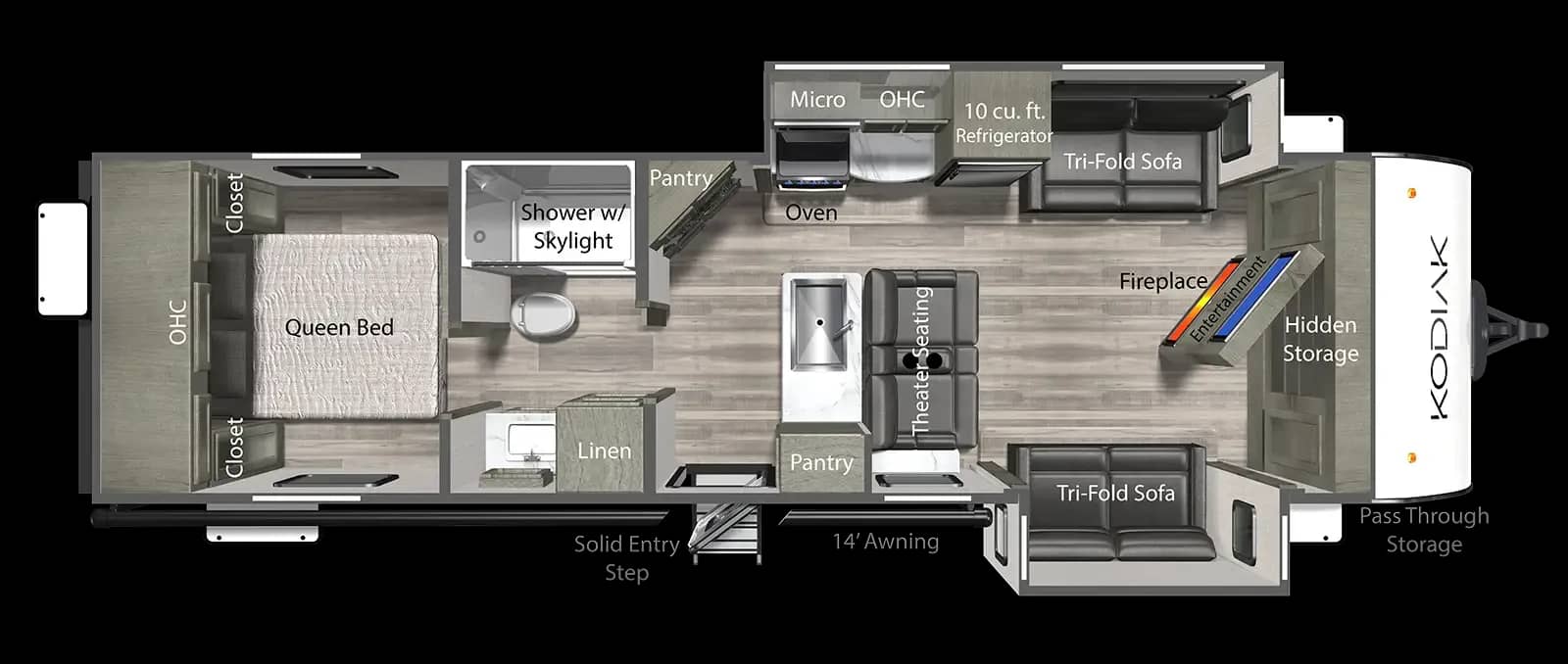 Kodiak 310FLSL Floorplan