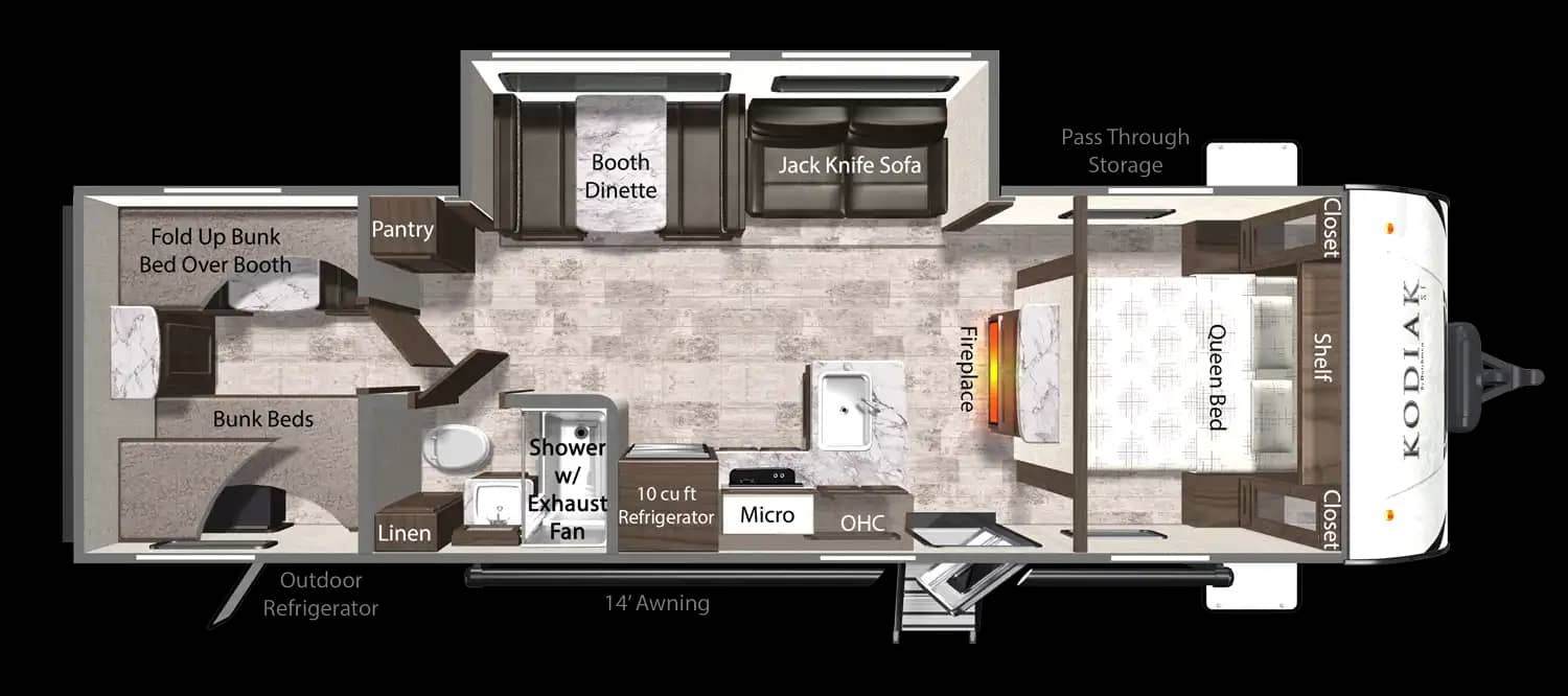 280BHSL Floorplan 