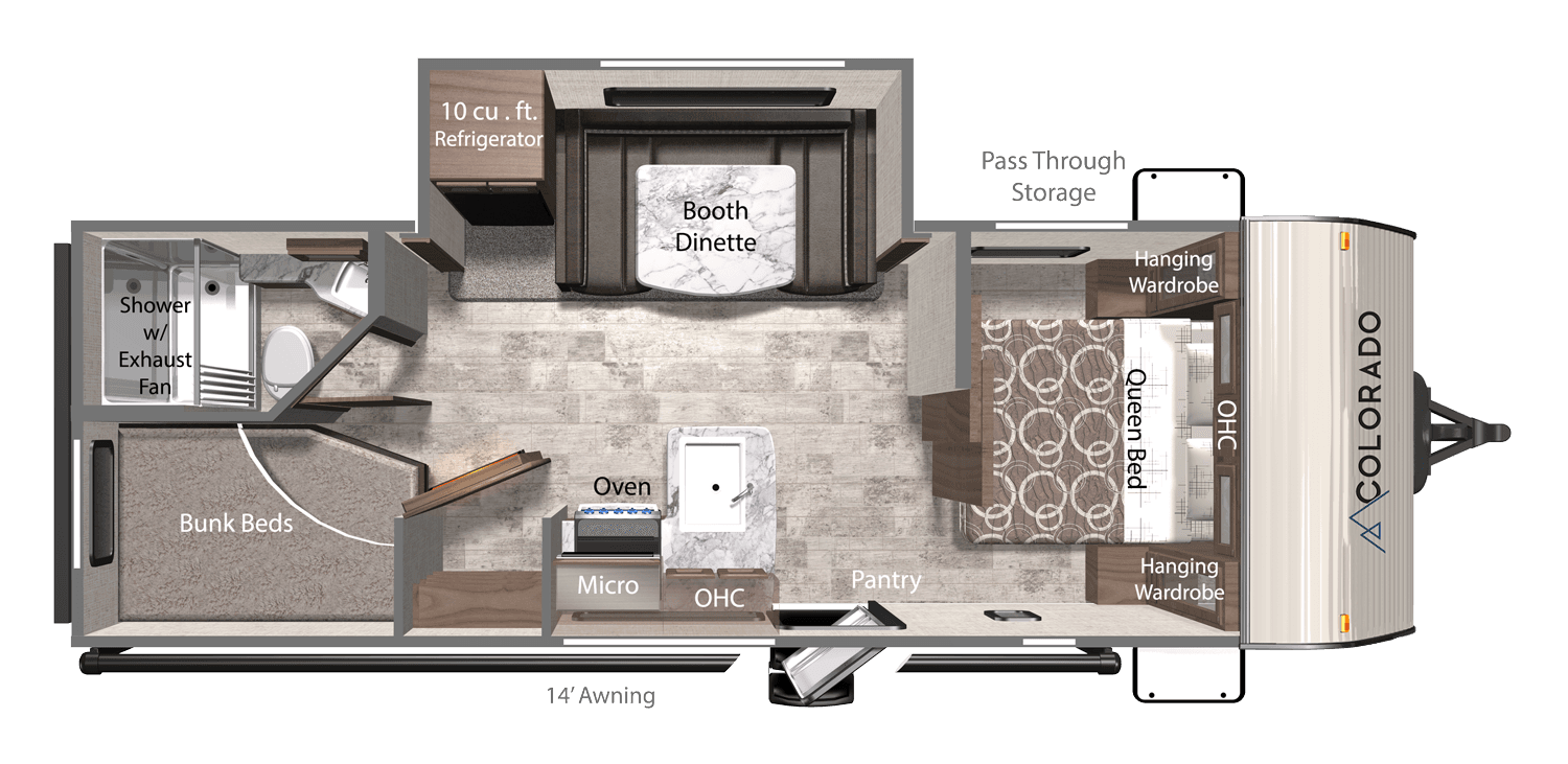 Colorado 23BH Floorplan