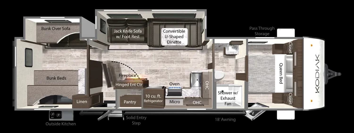 332BHSL Floorplan 