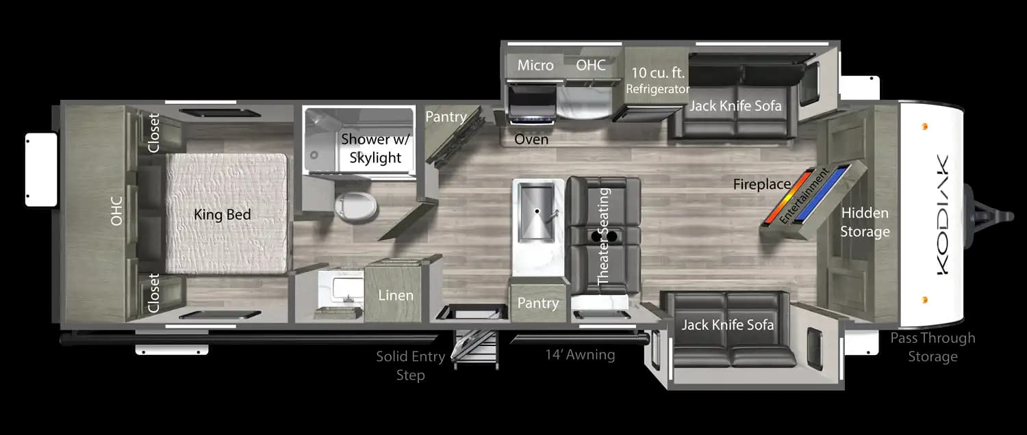 Kodiak 310FLSL Floorplan