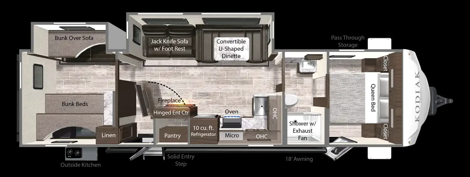 332BHSL Floorplan 