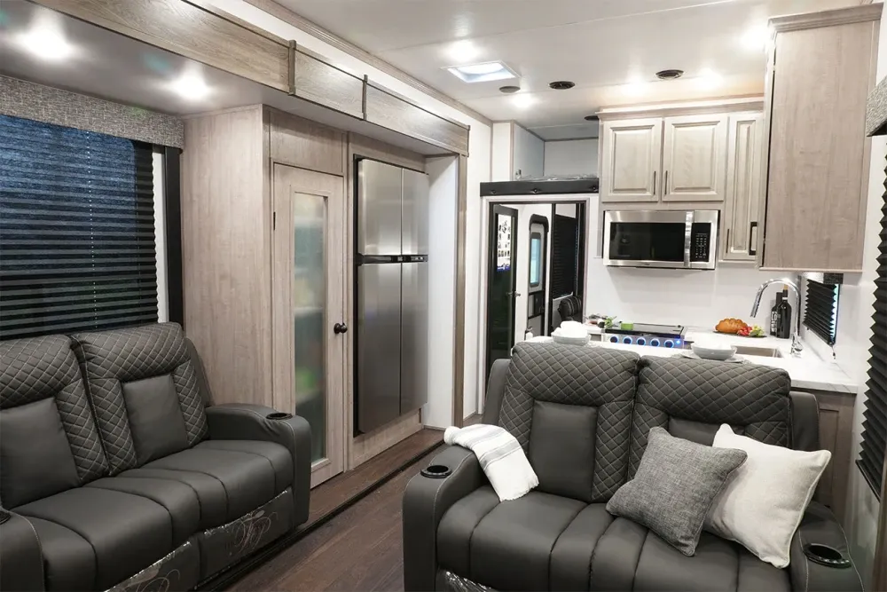 2026 Dutchmen Voltage Triton 4013 — 7' Interior Slide Boxes with Oversized Windows