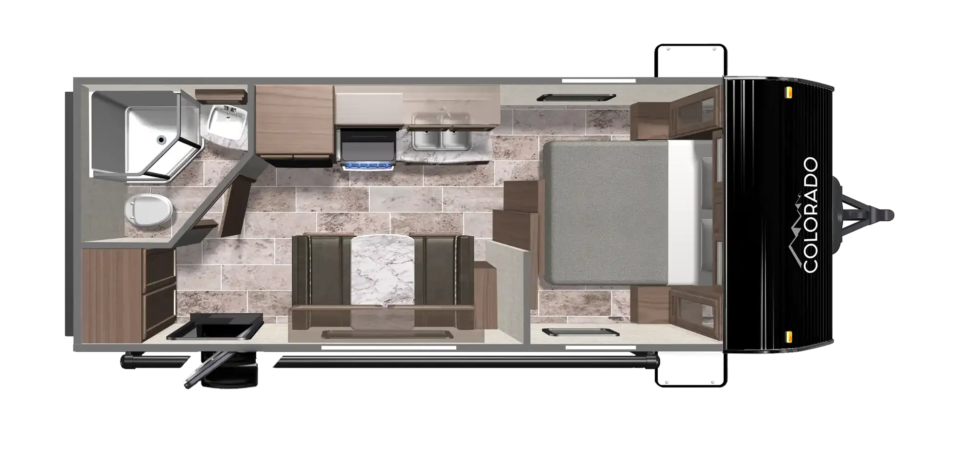 2026 Dutchmen Colorado 19RBC floor plan diagram