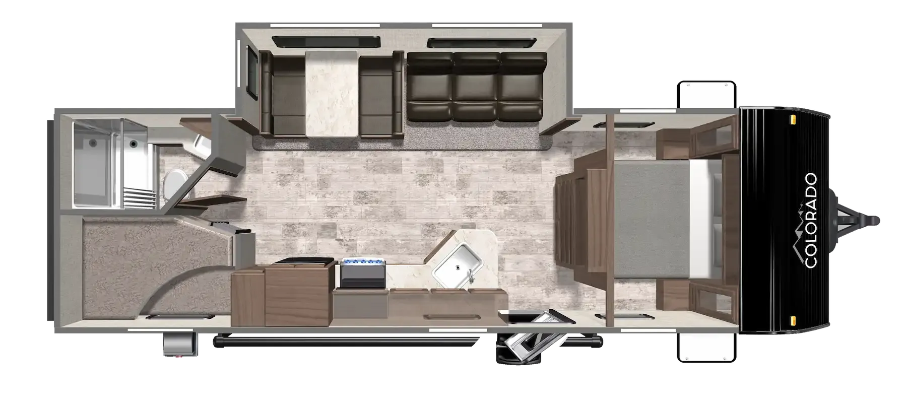 2026 Dutchmen Colorado 26BHC floor plan diagram