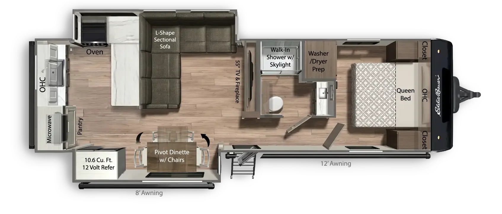 2026 Dutchmen Eddie Bauer 285ML floor plan diagram