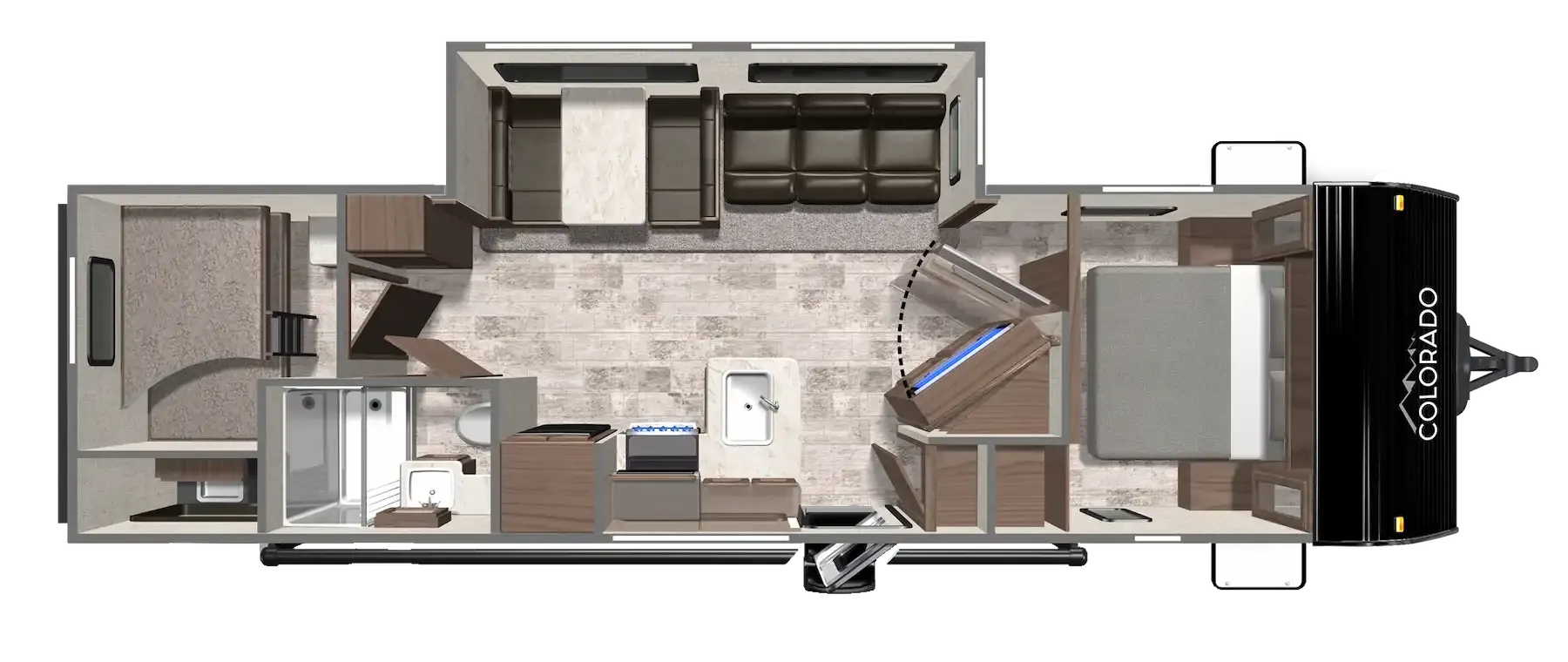 2026 Dutchmen Colorado 29TBC floor plan diagram