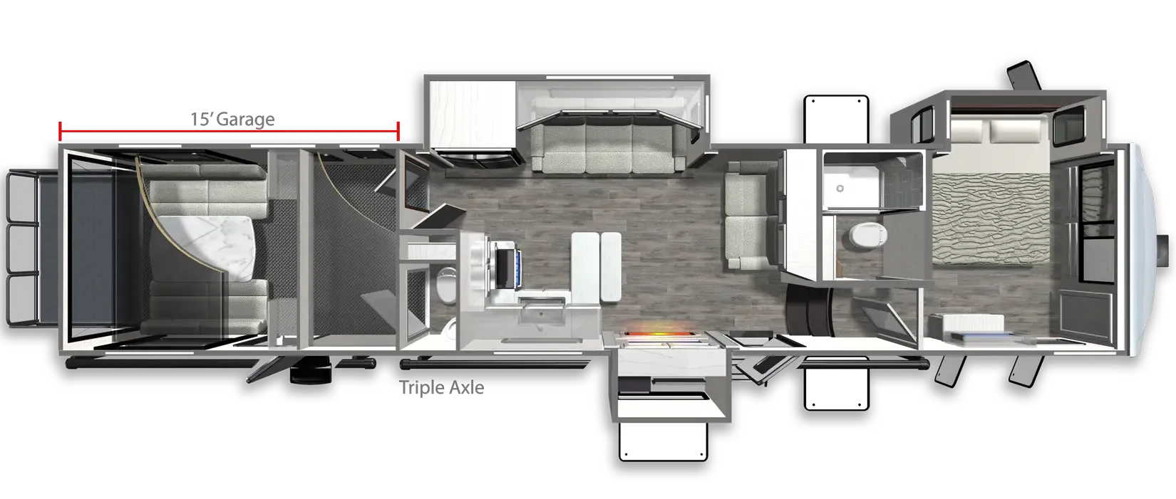 2026 Dutchmen Voltage V-Series 4250 floor plan diagram