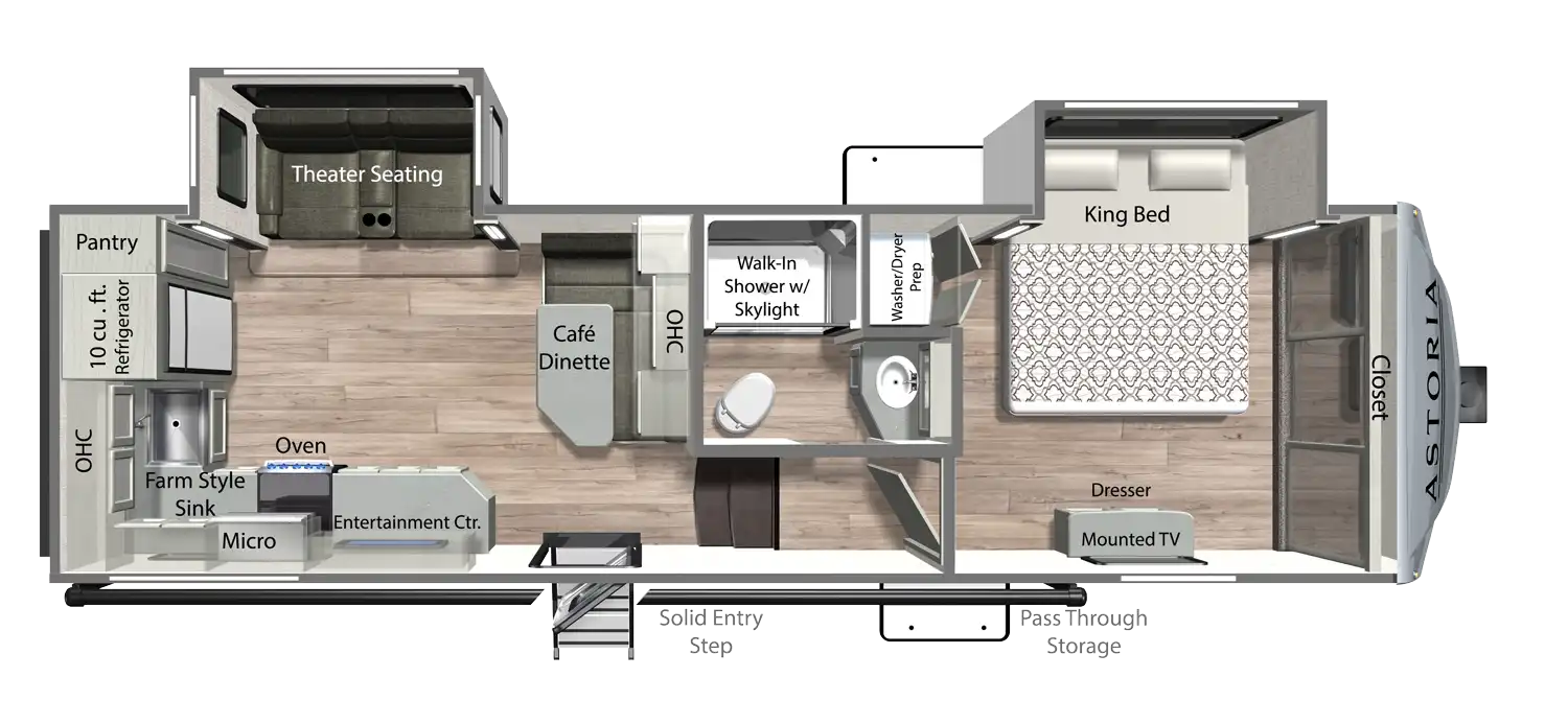 2026 Dutchmen Astoria 260RK floor plan diagram